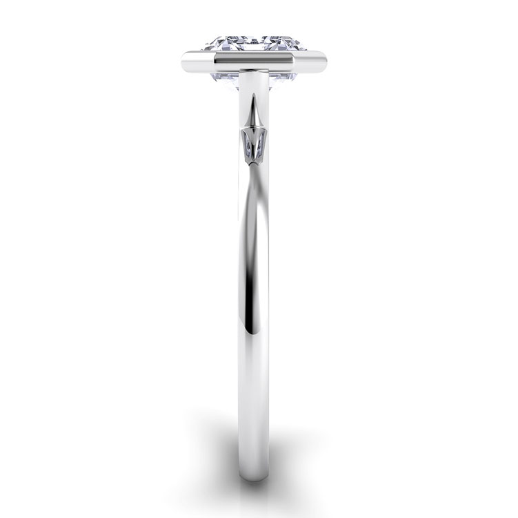Per Lei Single Shank Asscher Engagement Ring — image 4 of 4