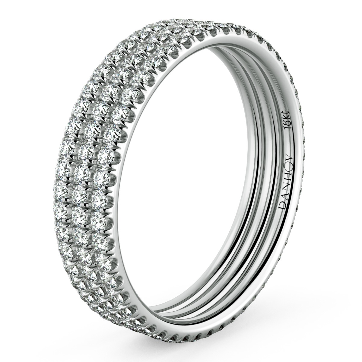 Abbraccio Triple Shank Wedding Band — image 2 of 9