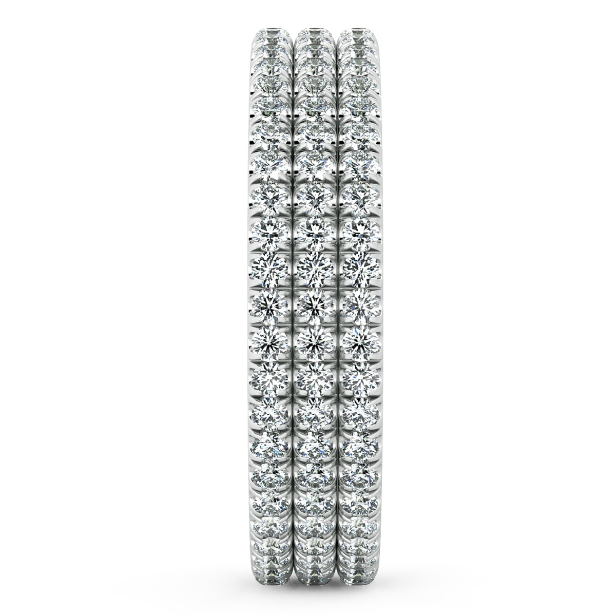 Abbraccio Triple Shank Wedding Band — image 4 of 9