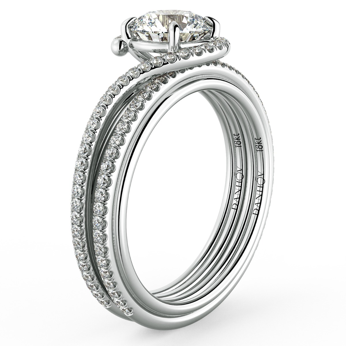Abbraccio Handmade Diamond Wedding Ring — image 6 of 9