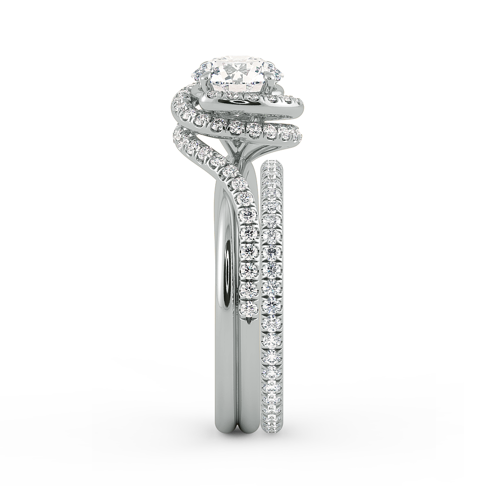 Abbraccio Diamond Wedding Band — image 8 of 9