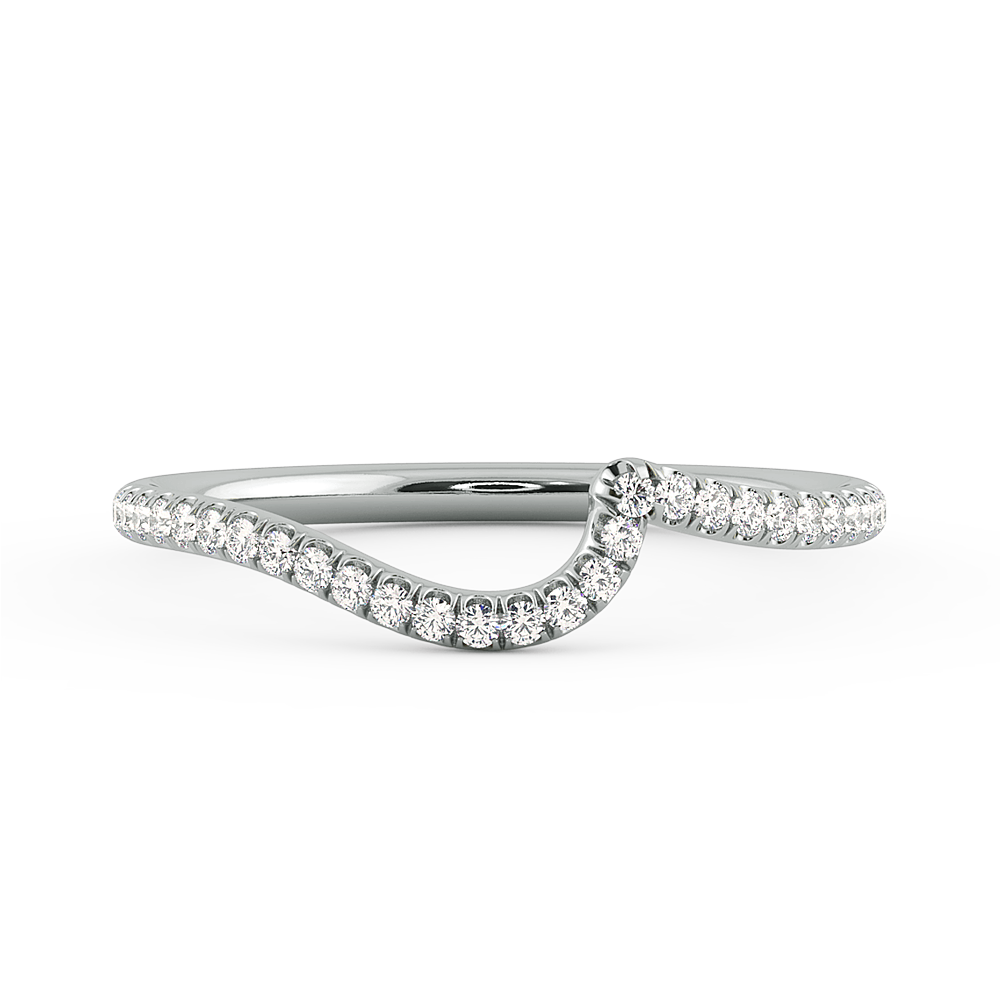 Abbraccio Swirl Diamond Perfect Wedding Band — image 1 of 1