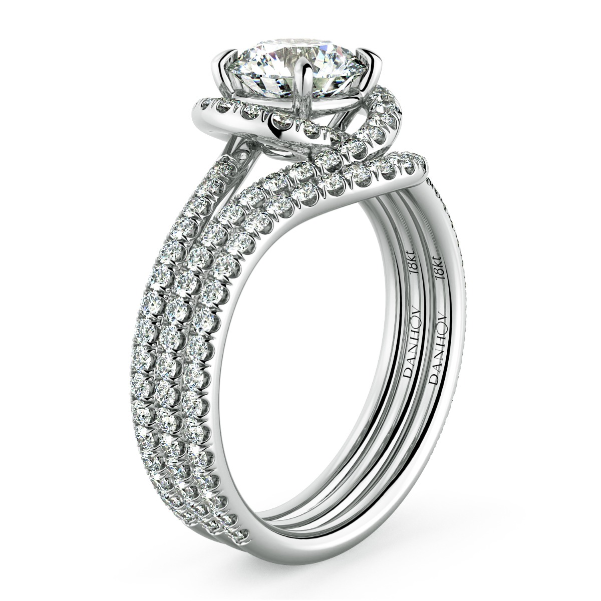 Abbraccio Diamond Wedding Band — image 6 of 9