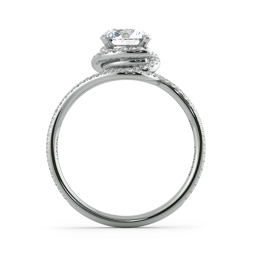 Abbraccio Quarter Moon Curved Diamond Band — image 6 of 9