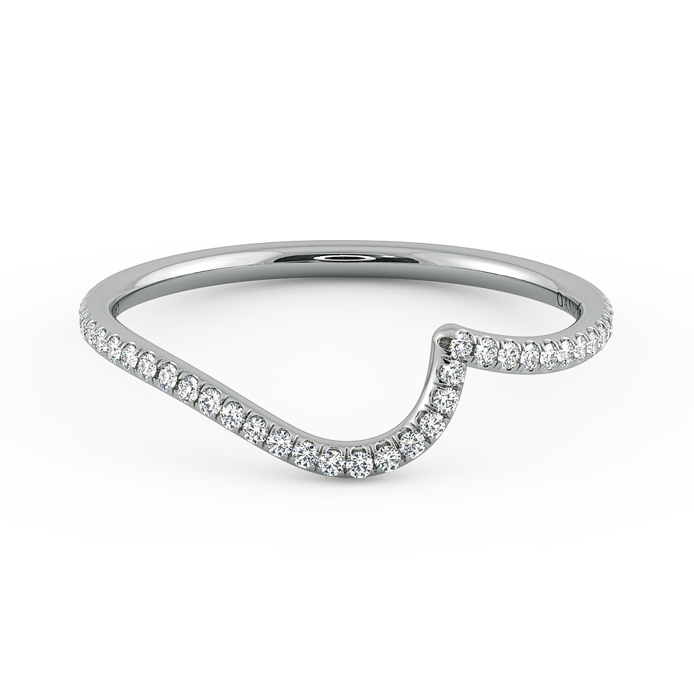 Abbraccio Quarter Moon Curved Diamond Band — image 9 of 9