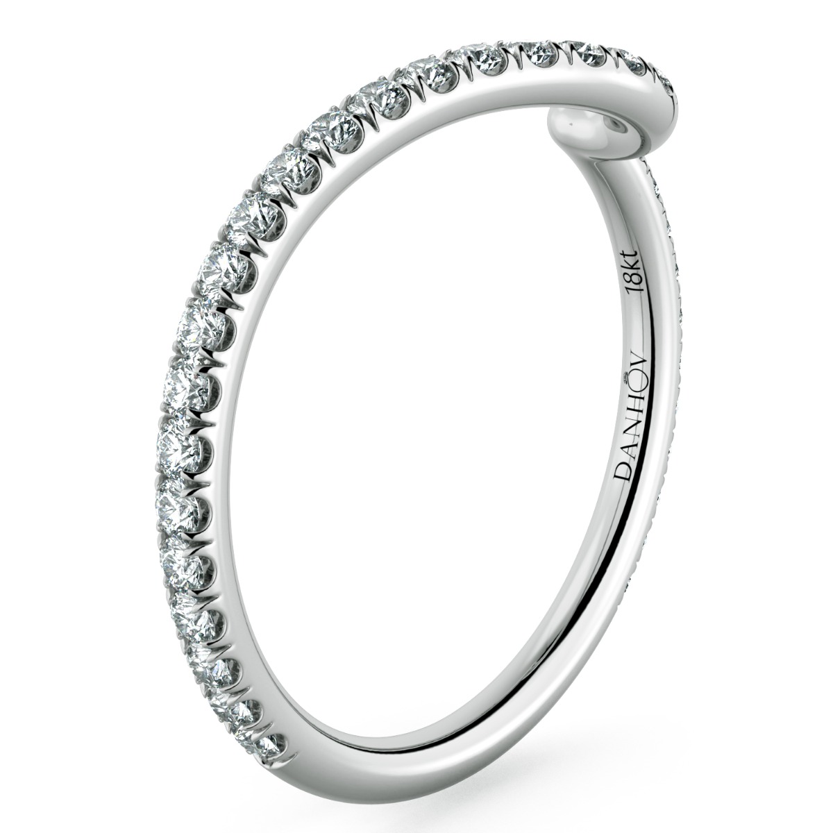 Abbraccio Diamond Wedding Band — image 2 of 9