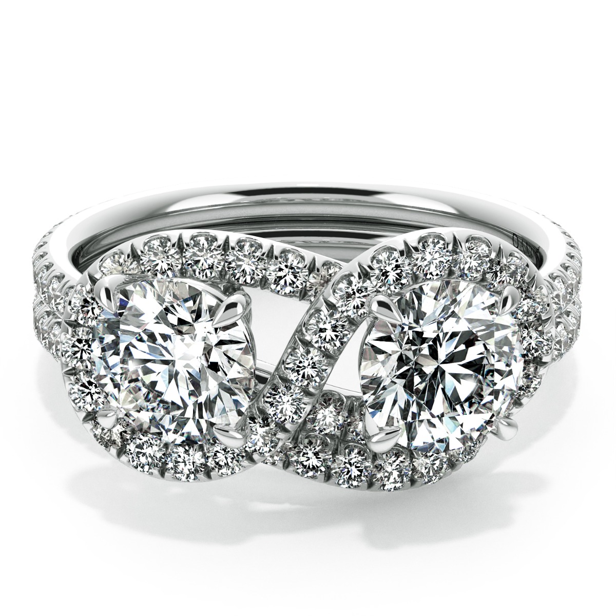 Abbraccio Diamond Wedding Band — image 5 of 9