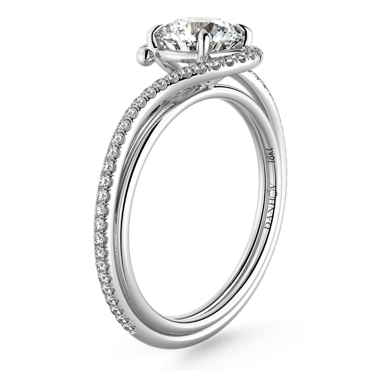 Abbraccio Handmade Diamond Engagement Ring — image 1 of 9