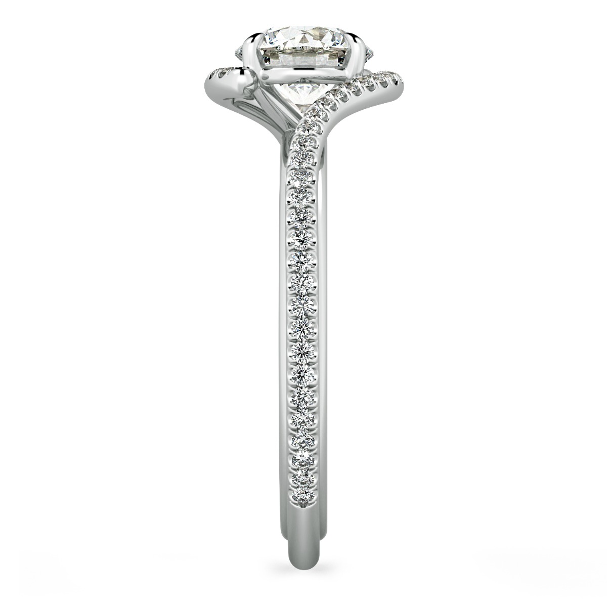 Abbraccio Handmade Diamond Engagement Ring — image 3 of 9