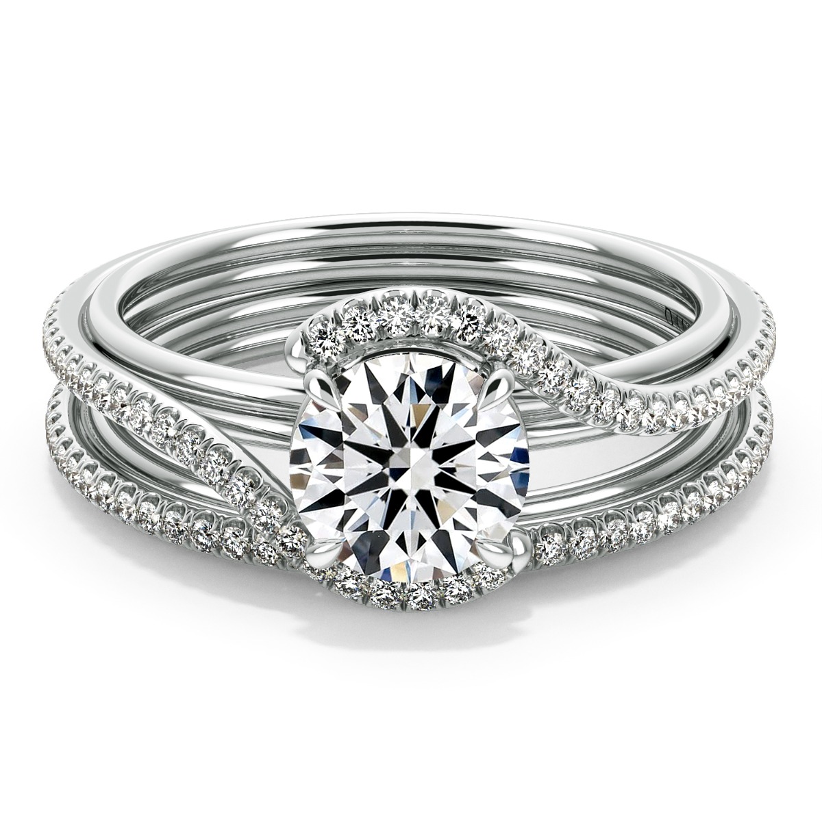 Abbraccio Handmade Diamond Engagement Ring — image 4 of 9