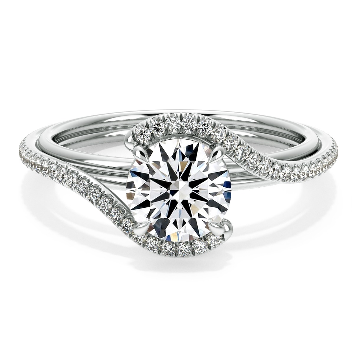 Abbraccio Handmade Diamond Engagement Ring — image 9 of 9