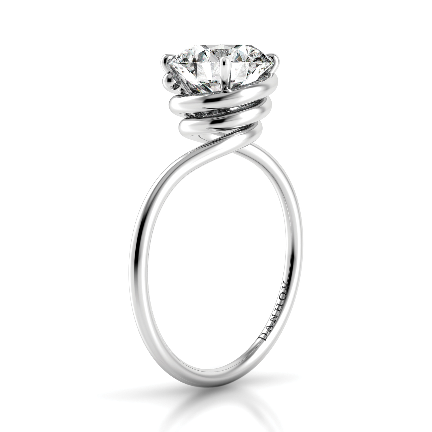 Abbraccio Swirl Engagement Ring — image 1 of 5