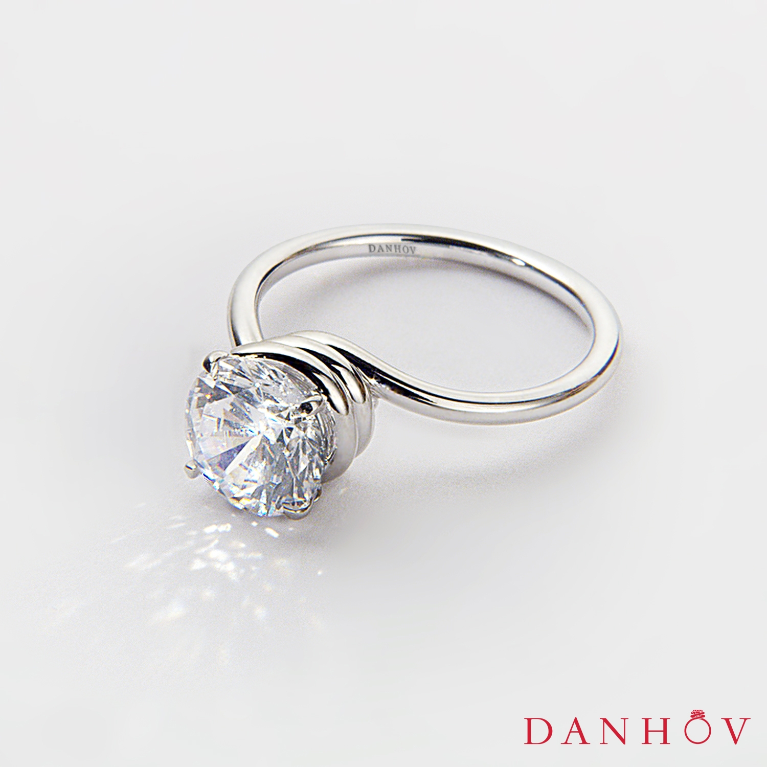 Abbraccio Swirl Engagement Ring — image 4 of 5