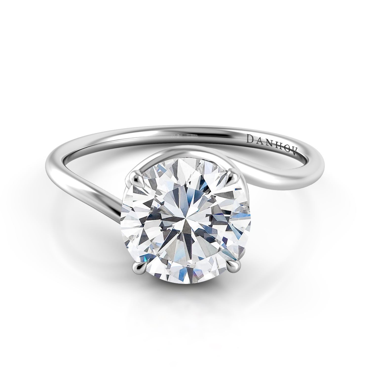 Abbraccio Swirl Engagement Ring — image 5 of 5
