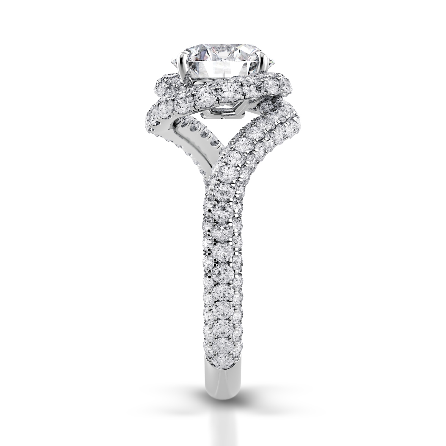 Abbraccio Swirl Engagement Ring — image 3 of 4