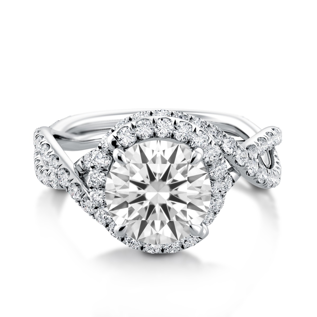 Signature Abbraccio Swirl Engagement Ring — image 1 of 4