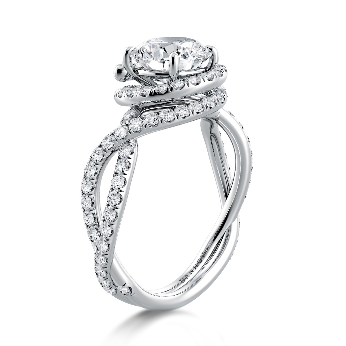 Signature Abbraccio Swirl Engagement Ring — image 2 of 4