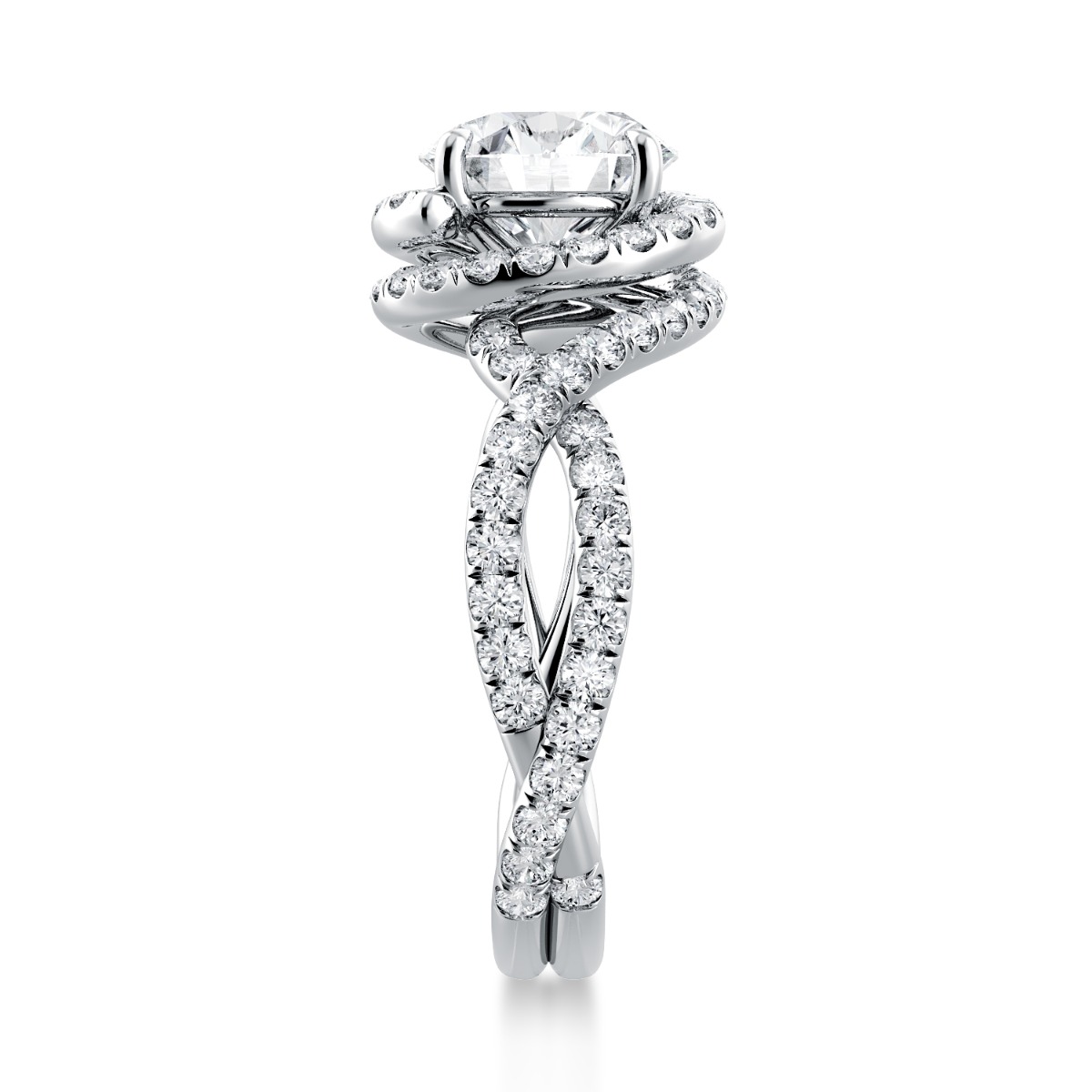 Signature Abbraccio Swirl Engagement Ring — image 4 of 4