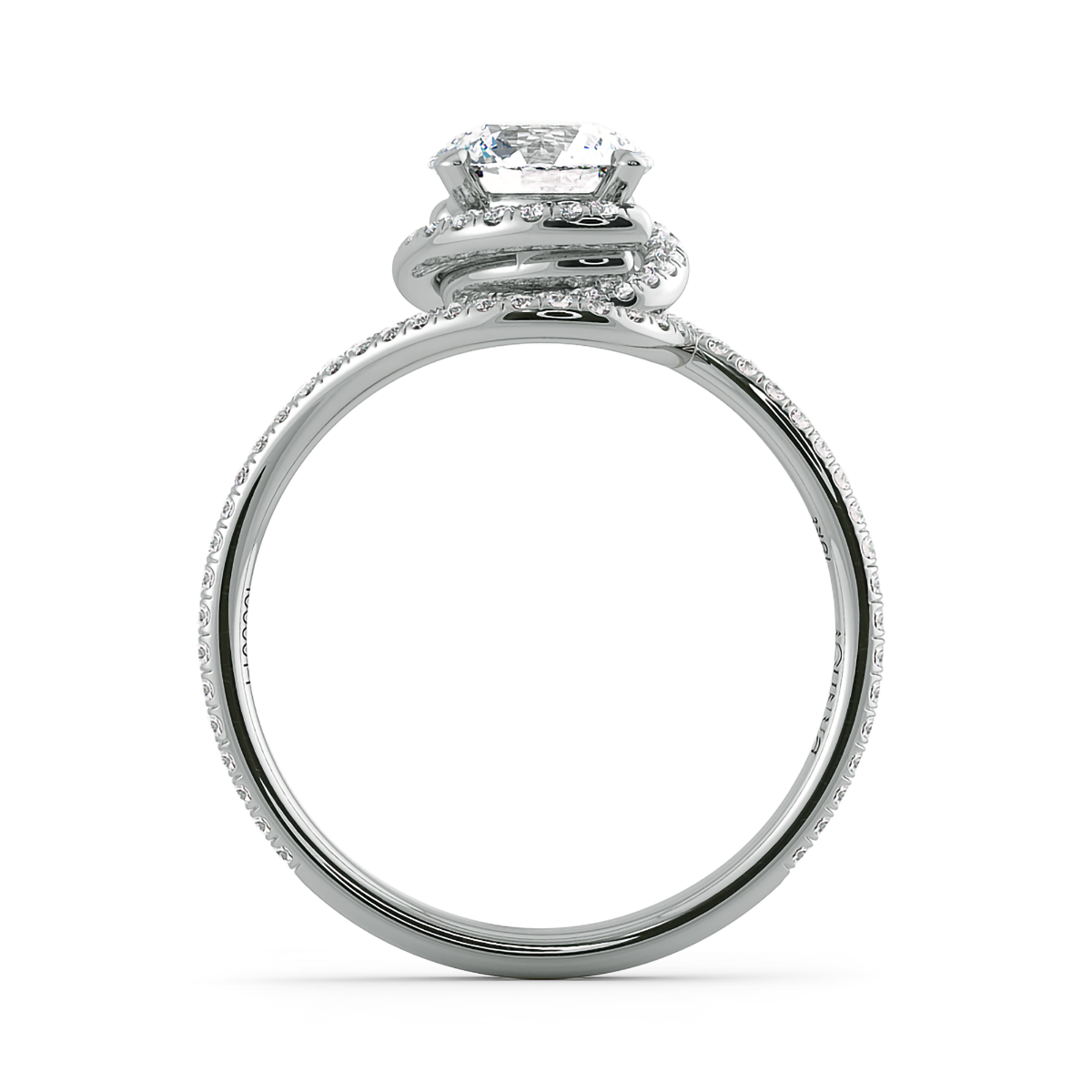 Abbraccio Swirl Engagement Ring — image 6 of 9