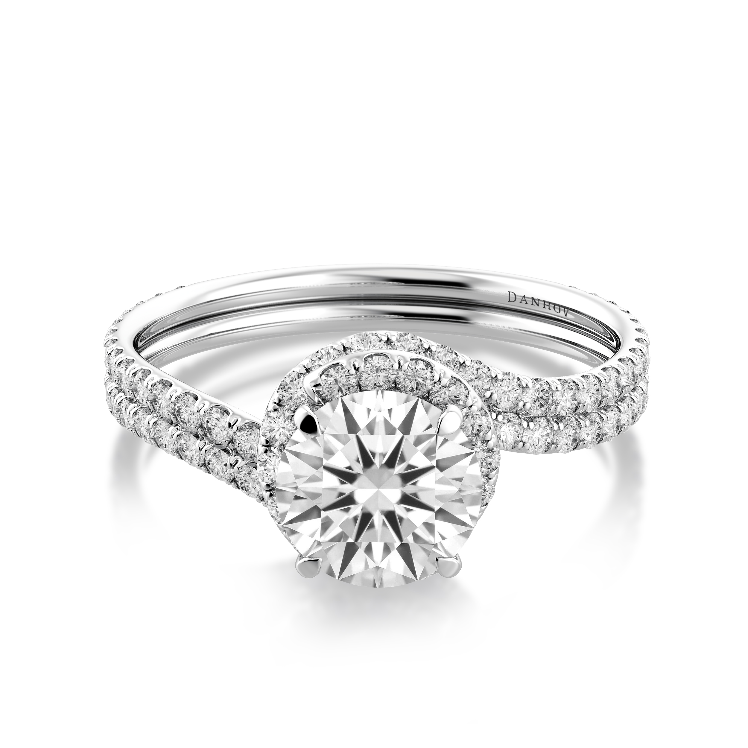Abbraccio Swirl Engagement Ring — image 9 of 9