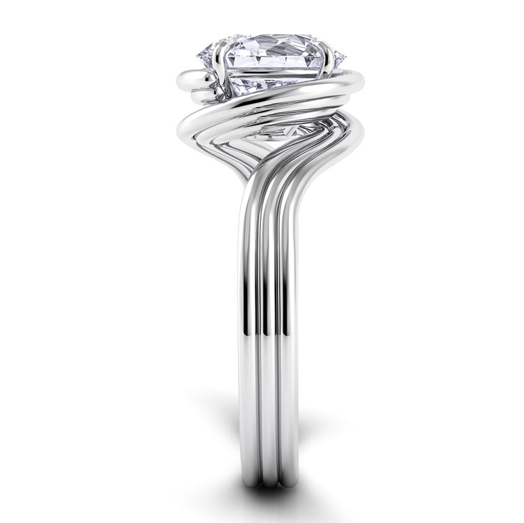 Abbraccio Award Winning Swirl Engagement Ring — image 4 of 4