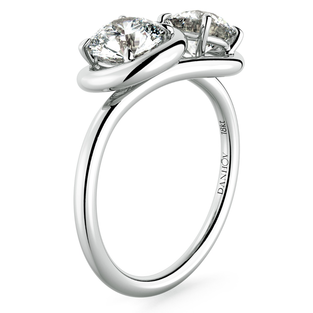 Abbraccio Infinity Single Shank Engagement Ring — image 2 of 9