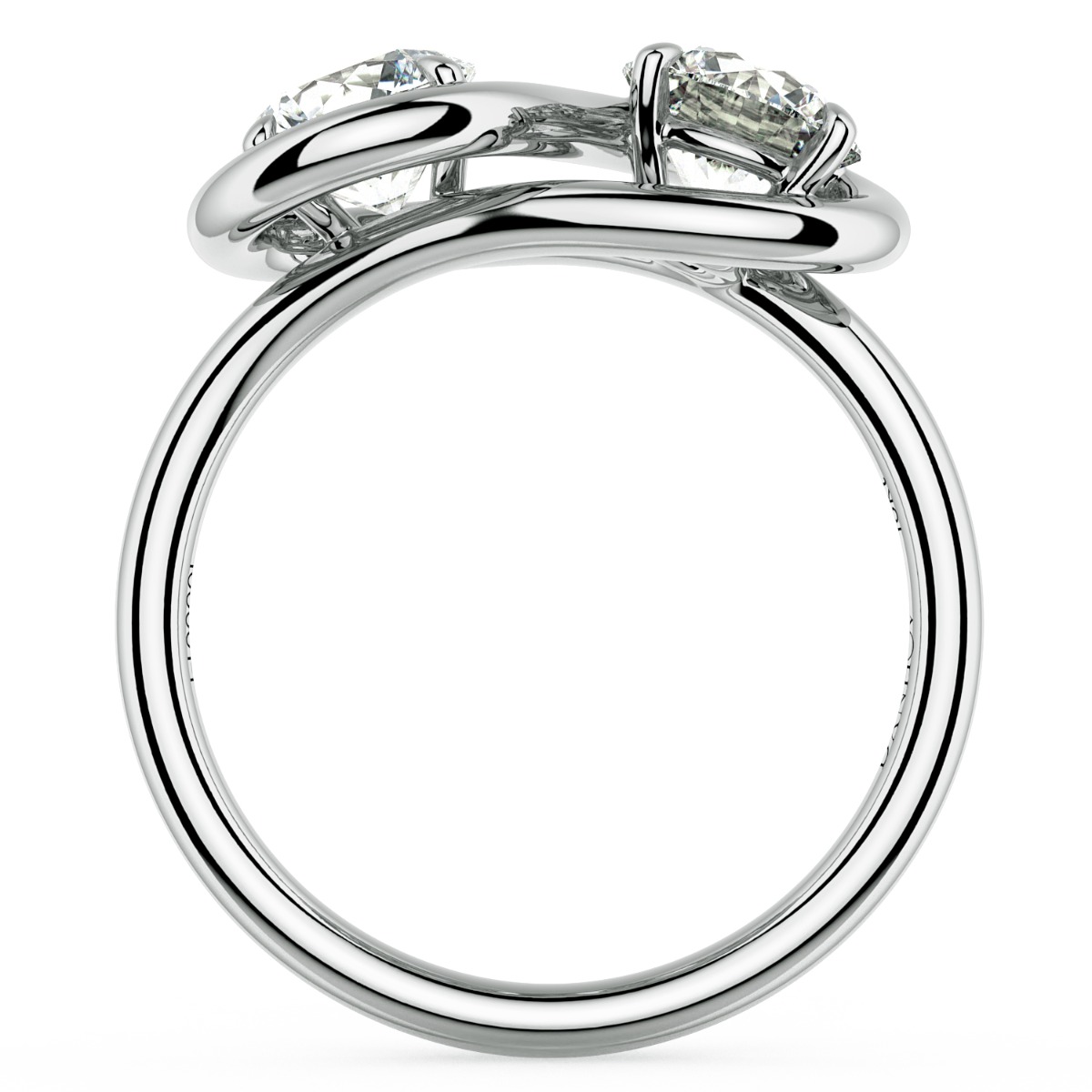 Abbraccio Infinity Single Shank Engagement Ring — image 3 of 9