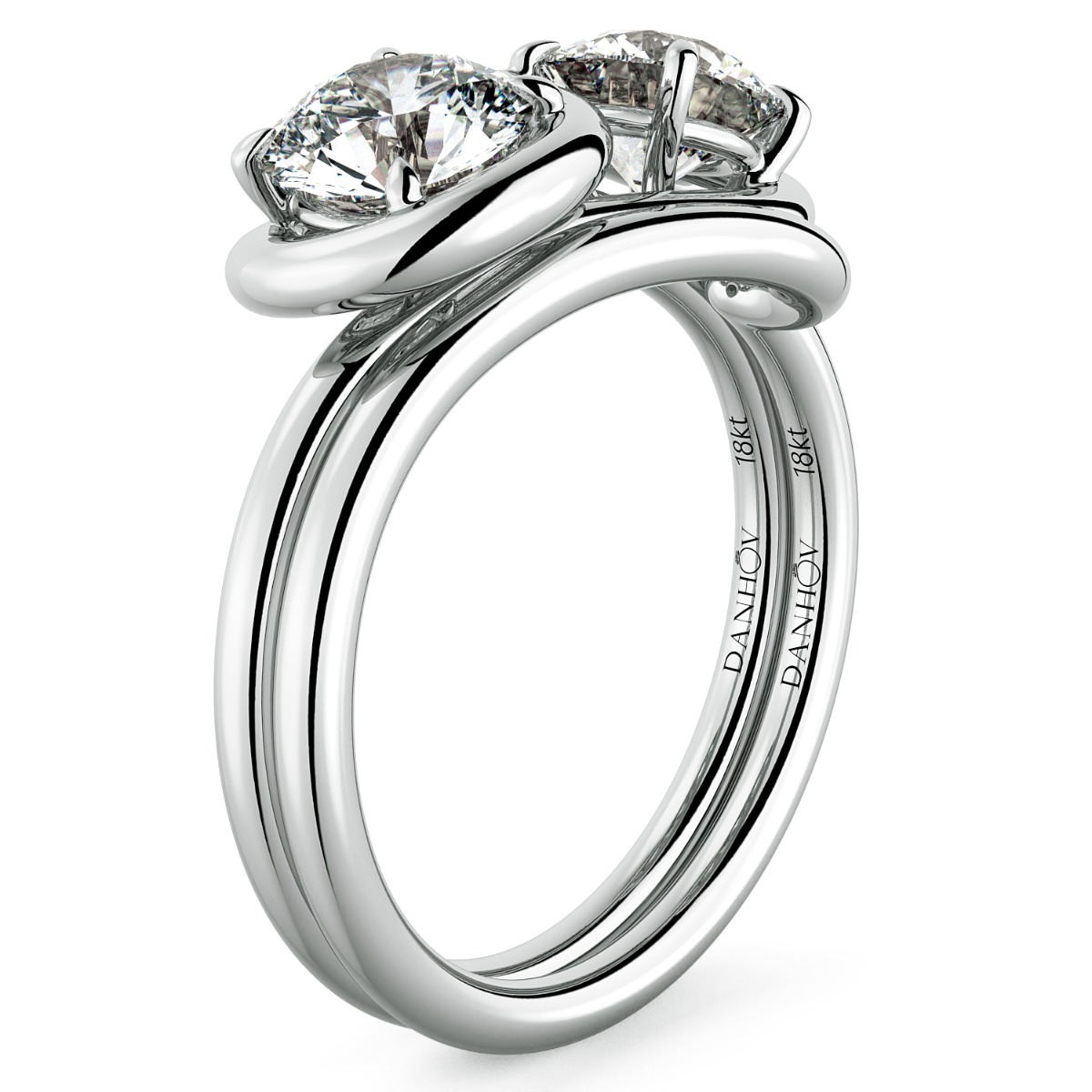 Abbraccio Infinity Single Shank Engagement Ring — image 6 of 9