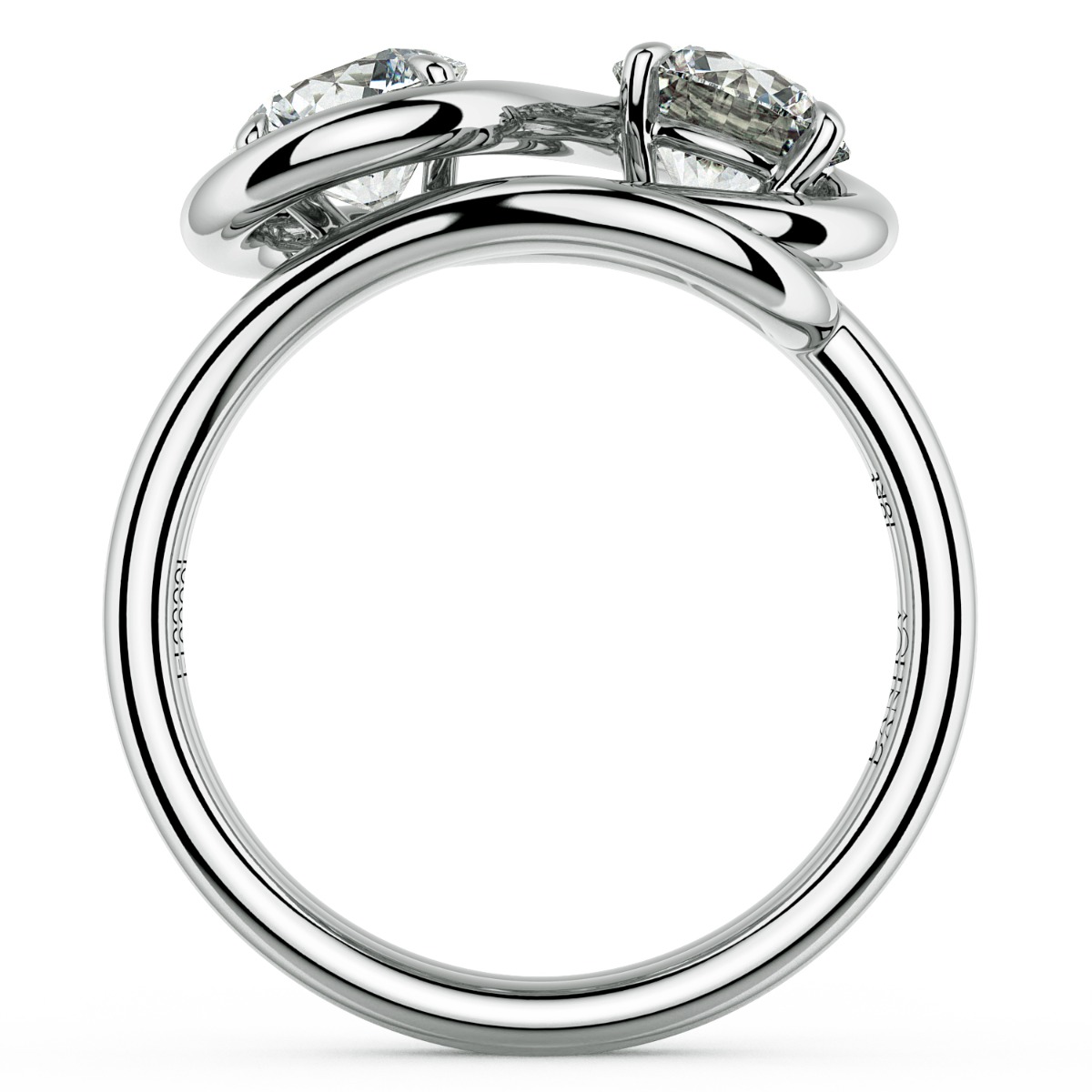 Abbraccio Infinity Single Shank Engagement Ring — image 7 of 9