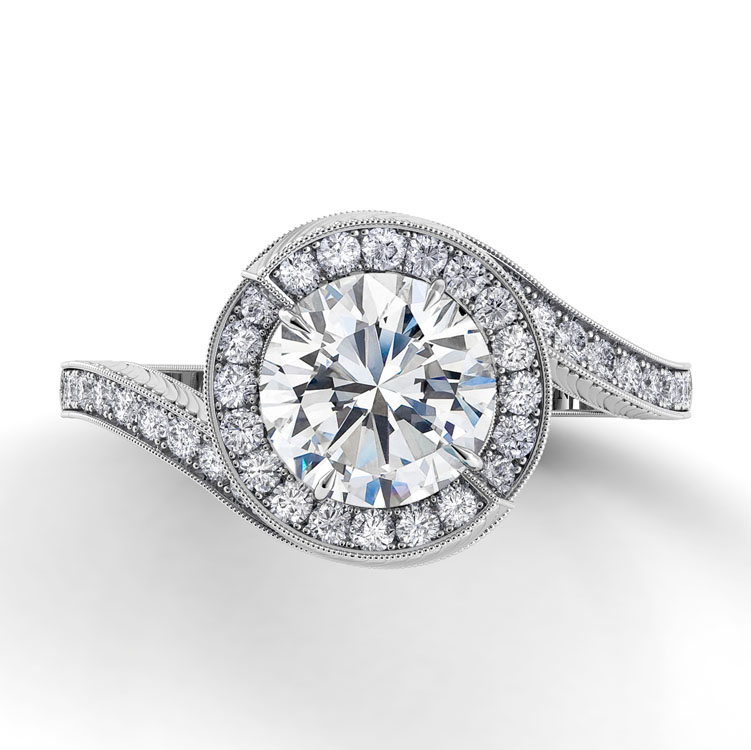 Abbraccio Vintage Engagement Ring — image 3 of 4