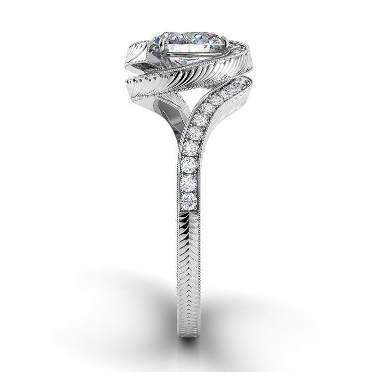 Abbraccio Vintage Engagement Ring — image 4 of 4