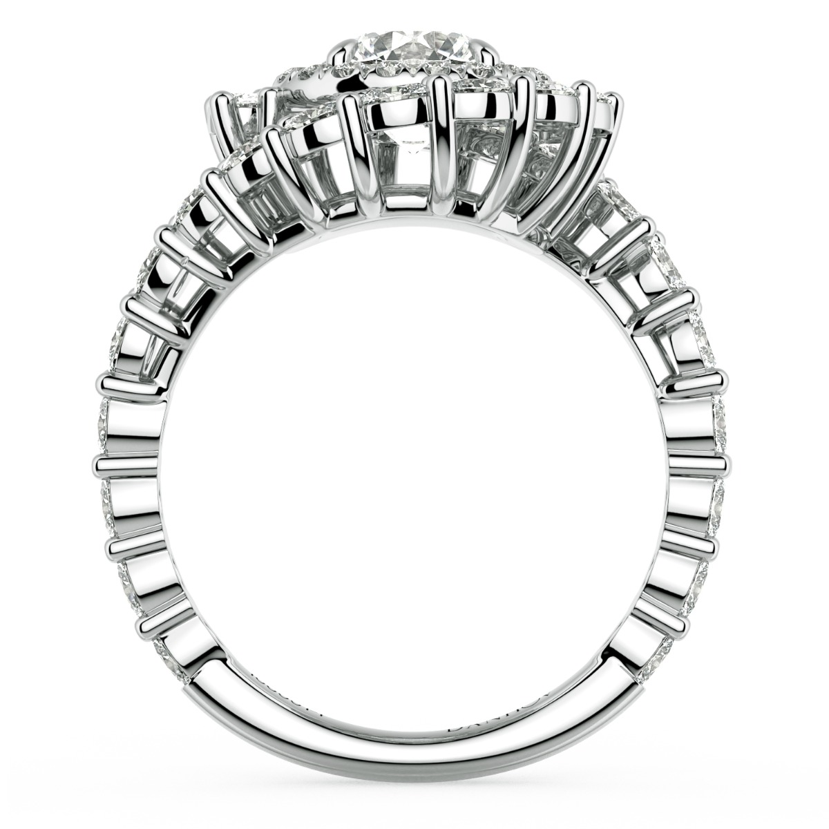 Grand Abbraccio Swirl Engagement Ring — image 3 of 9