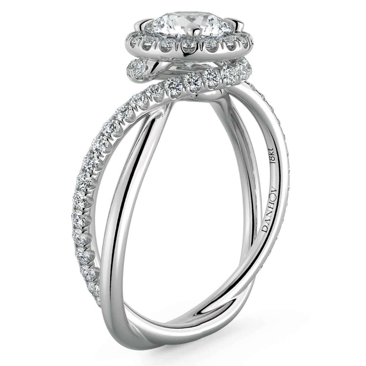 Unique Abbraccio Diamond Engagement Ring — image 1 of 5