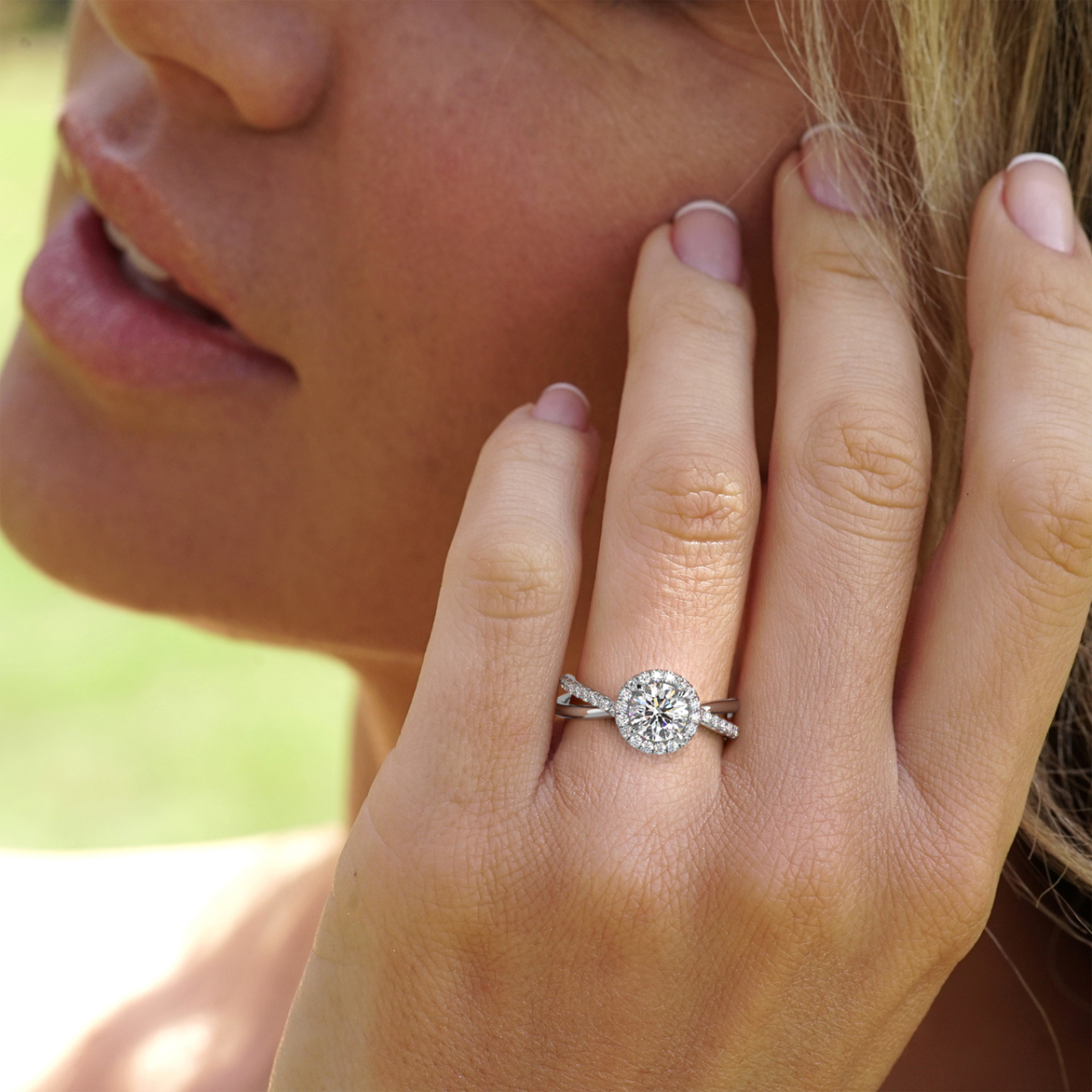 Unique Abbraccio Diamond Engagement Ring — image 4 of 5