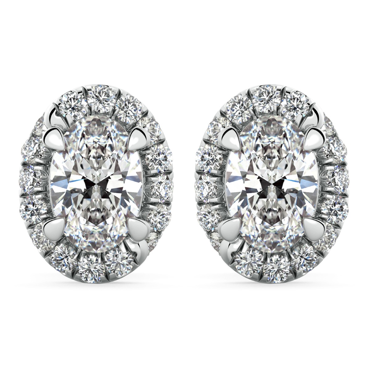 Abbraccio Swirl Cusion Diamond Earrings — image 1 of 1