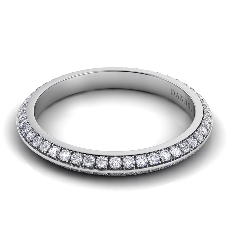 Classico Knife Edge Diamond Wedding Ring for Women — image 1 of 1