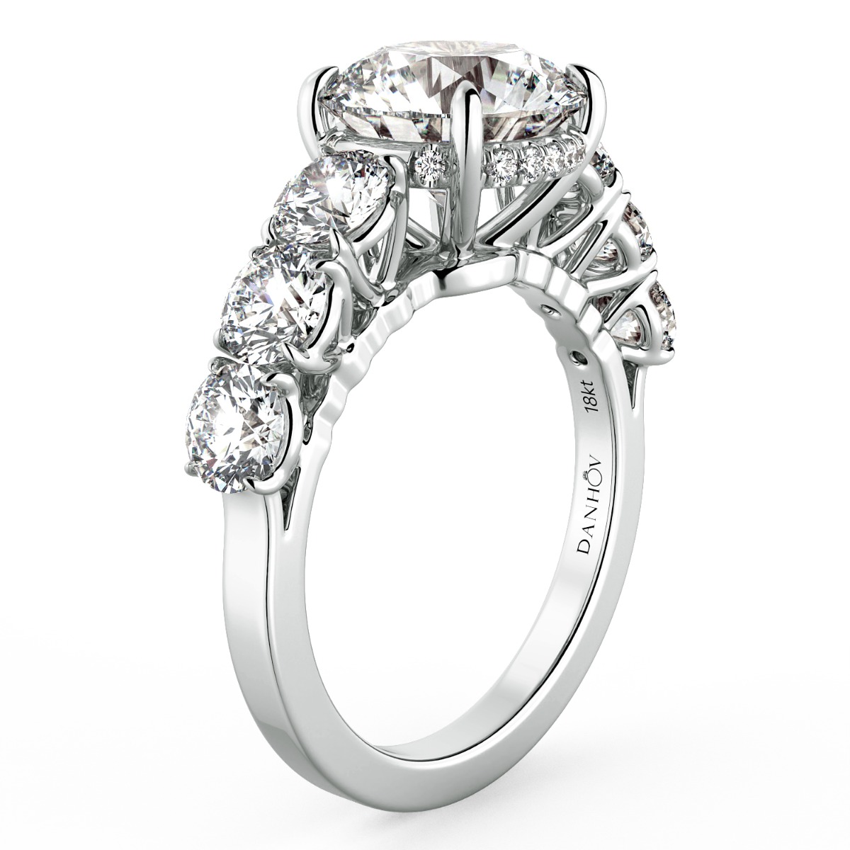 Classico Six Diamond Engagement Ring — image 2 of 5