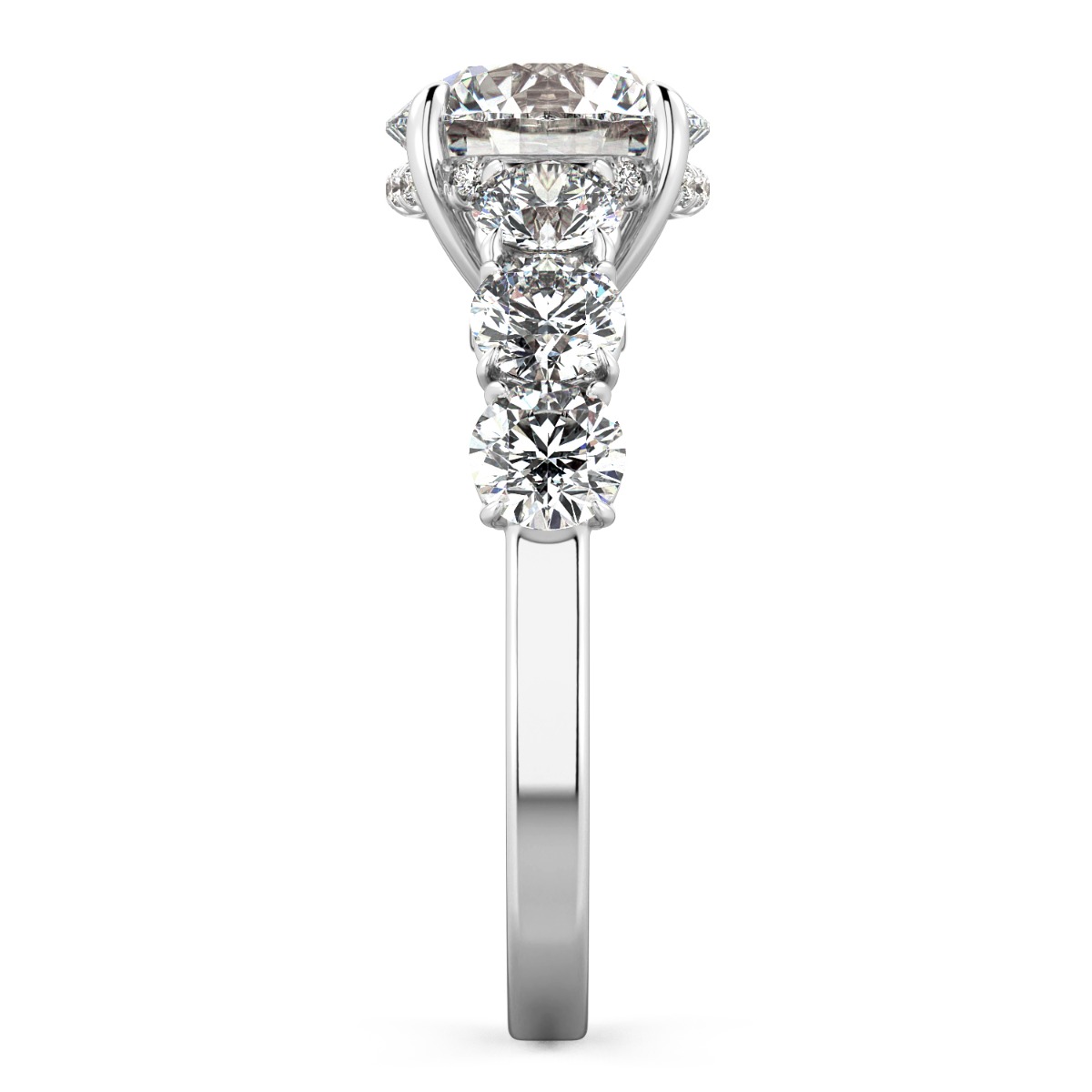 Classico Six Diamond Engagement Ring — image 4 of 5