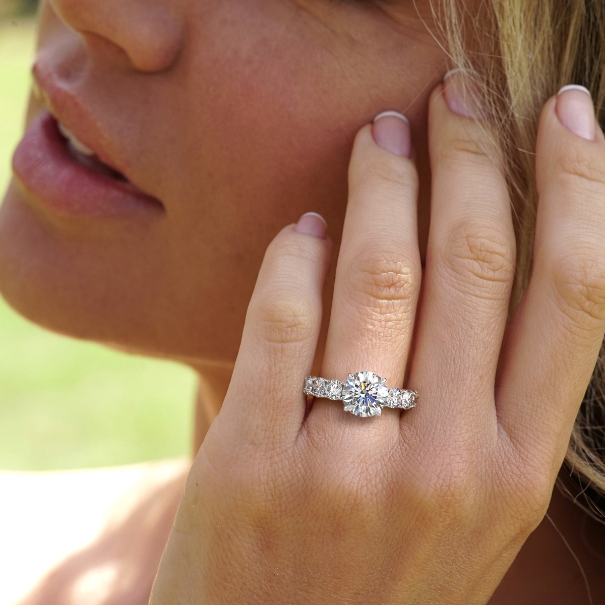 Classico Six Diamond Engagement Ring — image 5 of 5