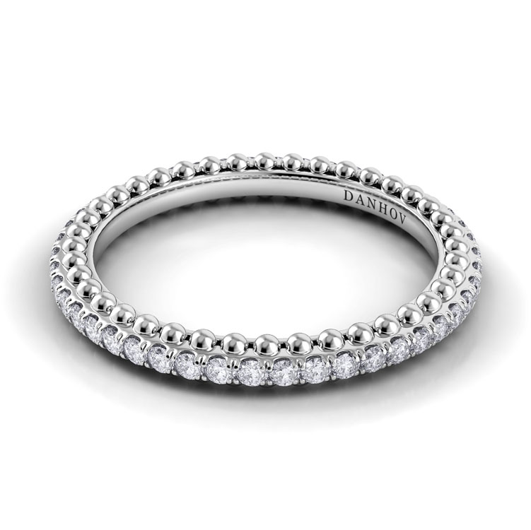 Petalo Round Diamond Wedding Band — image 1 of 4