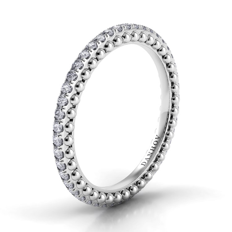 Petalo Round Diamond Wedding Band — image 2 of 4
