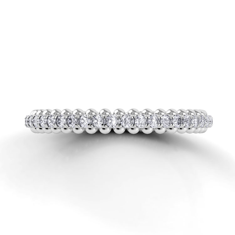 Petalo Round Diamond Wedding Band — image 3 of 4