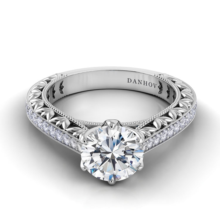 Petalo Floral Designer Engagement Ring — image 1 of 1