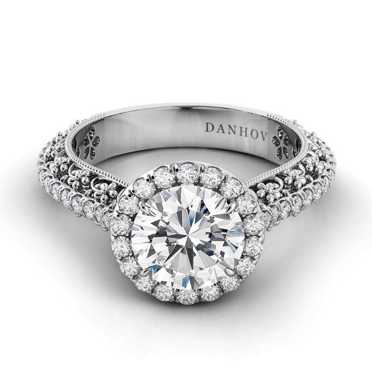 Petalo Floral Engagement Ring — image 1 of 4