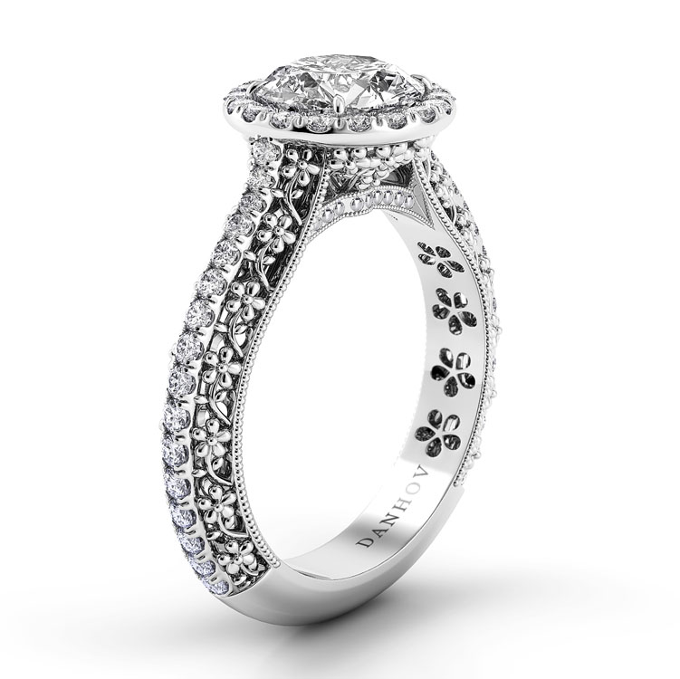 Petalo Floral Engagement Ring — image 2 of 4