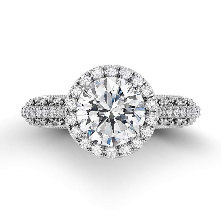 Petalo Floral Engagement Ring — image 3 of 4
