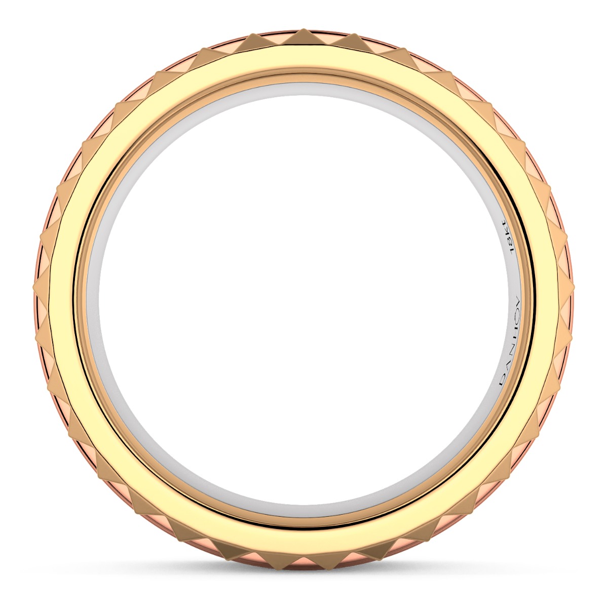Fashion Band Four colors in one band in 14KT — image 4 of 5