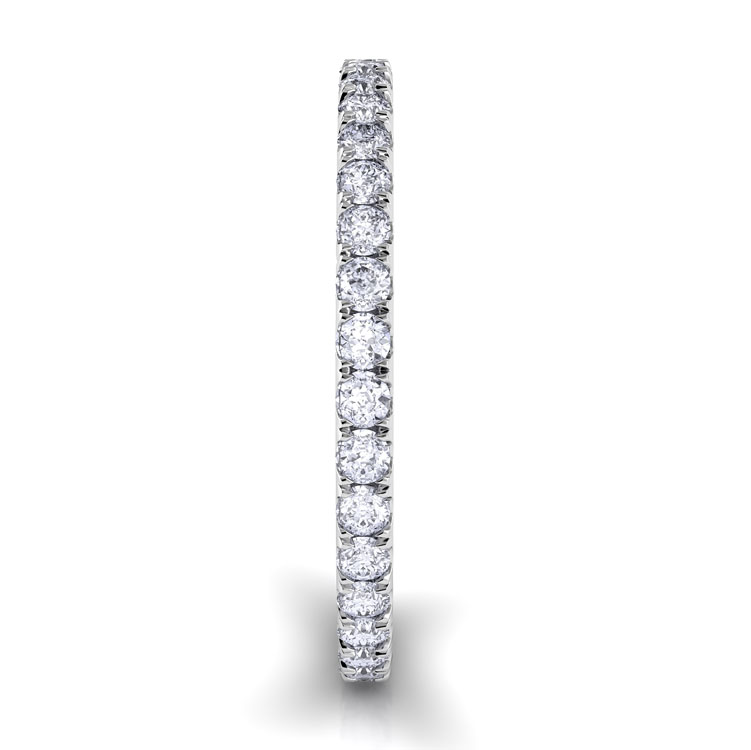 Per Lei Handmade Flat Diamond Wedding Band for Women — image 4 of 4