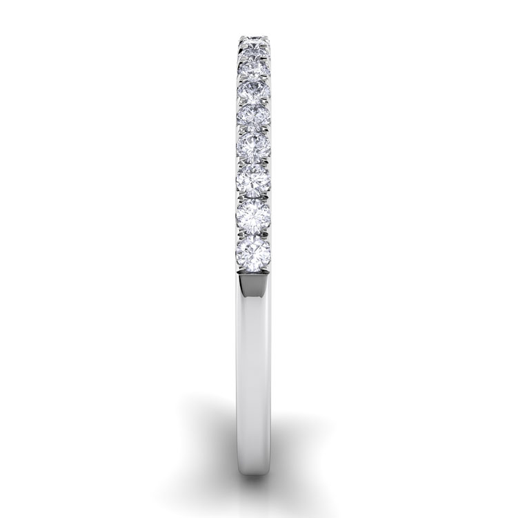 Per Lei Flat Diamond Wedding Band for Her — image 4 of 4