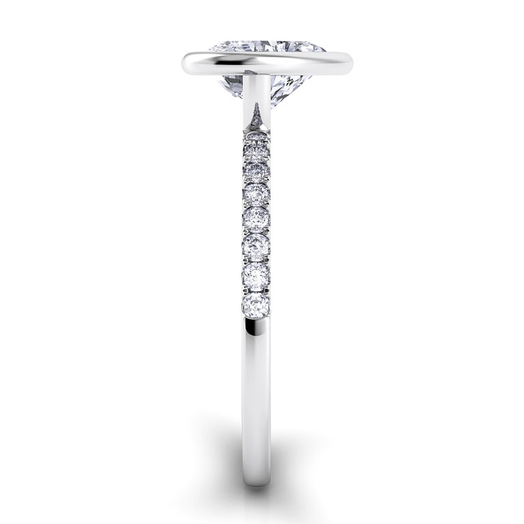 Per Lei Heart Shaped Diamond Engagement Ring — image 4 of 4
